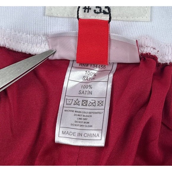 Kobe Bryant Lower Merion Front Logo Headgear Mens Small Red Basketball Shorts - Picture 8 of 10